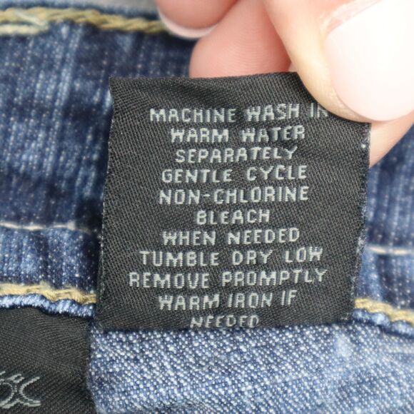 VSH Pants Womens 8 Blue Mid Rise Bootcut Flat Front Button Zip Denim Jeans - Picture 8 of 16